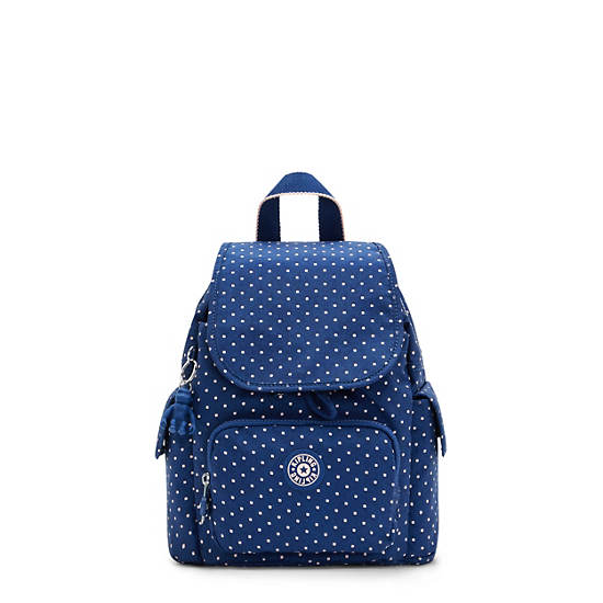 Kipling City Pack Mini Printed Backpack Rugzak Blauw | België 1193QM